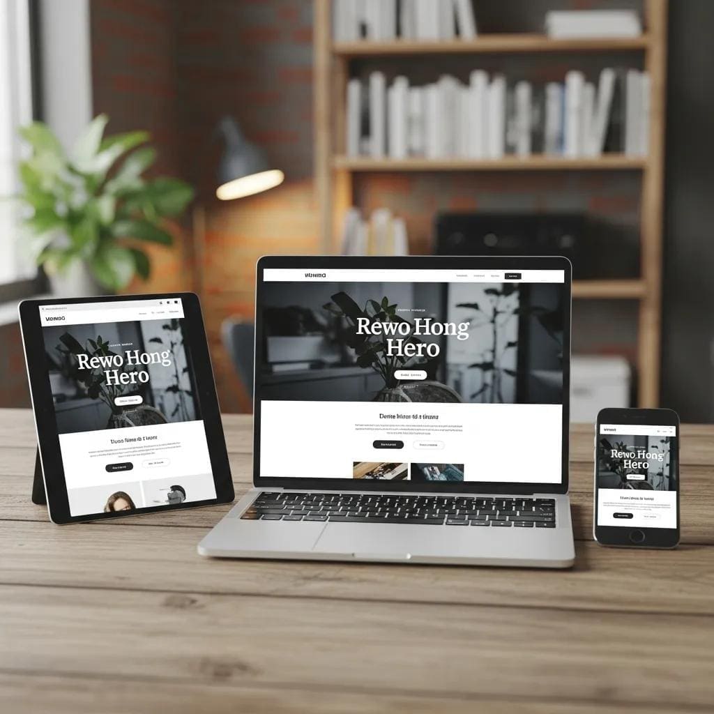 Various devices showcasing responsive web design for Flint businesses